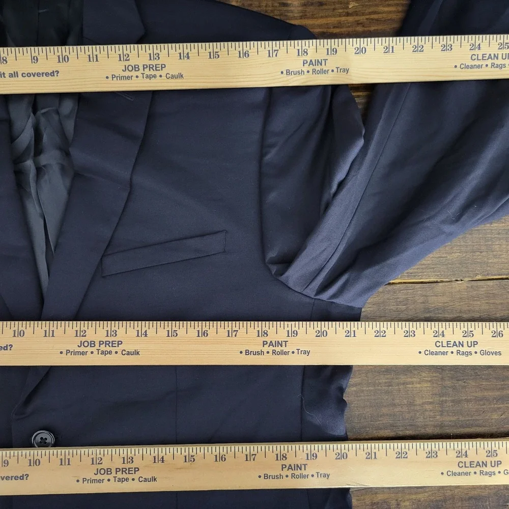 Joseph Abboud Men's‎ Sport Coat Blazer Two Button Navy Twill Wool Size 40S
